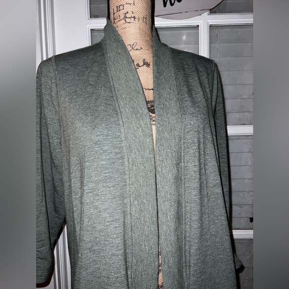 Talbots French Terry Flyaway Cardigan Size 1X Petite - Picture 4 of 11